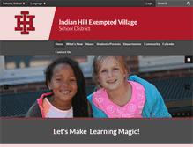 Tablet Screenshot of indianhillschools.org